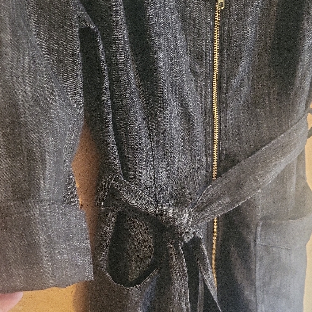 Lesley Evers Dark Gray Denim Dress